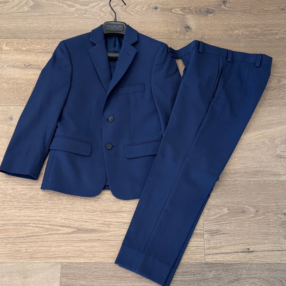Kids Navy Blue Suit Set